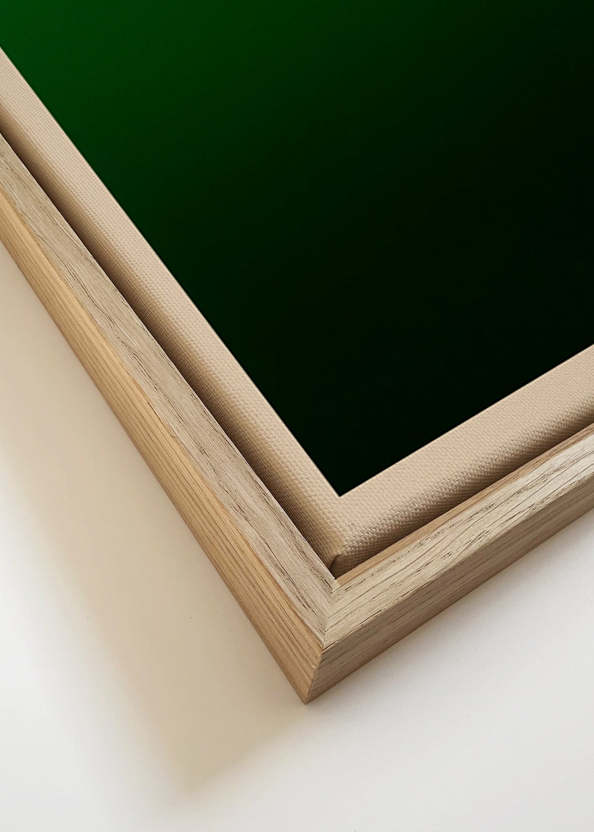 Abstraktní obraz zelený přechod – Canvas detail