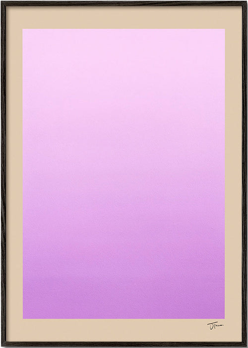 Abstraktní obraz lavandový přechod vertikální – Black Frame
