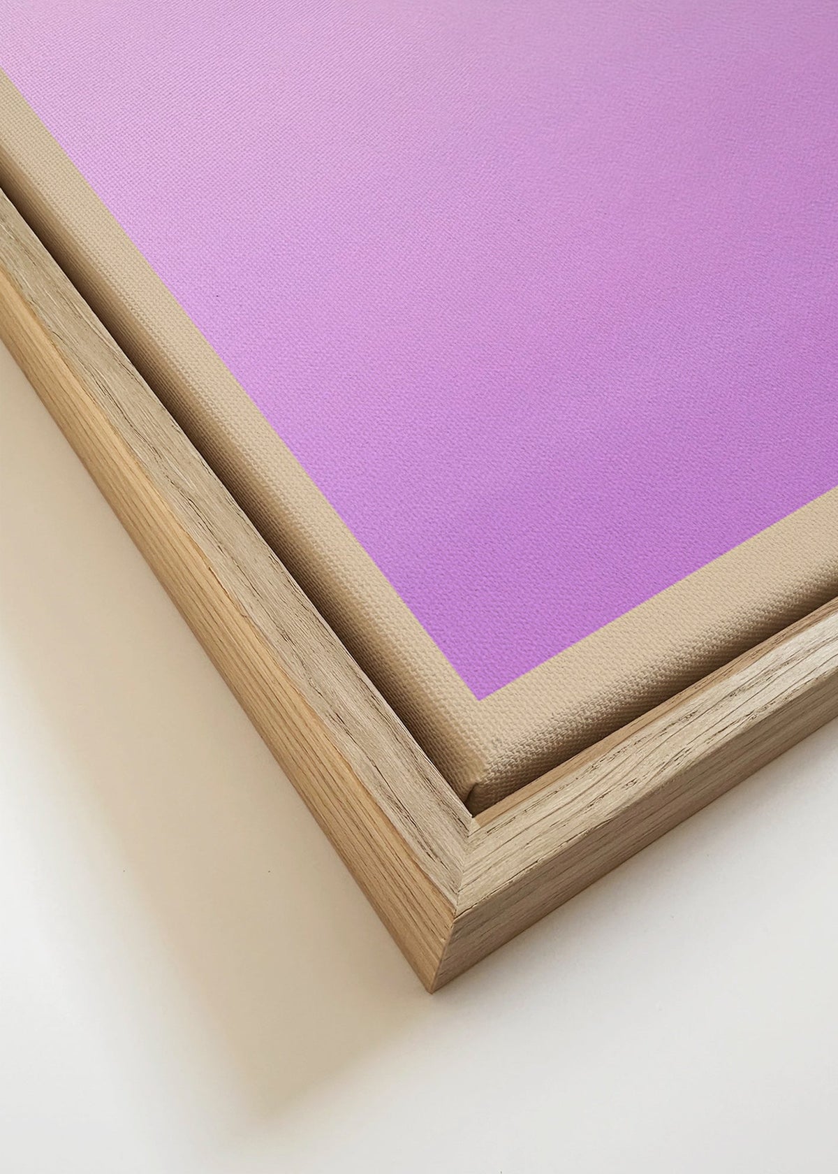Abstraktní obraz lavandový přechod vertikální – Canvas detail