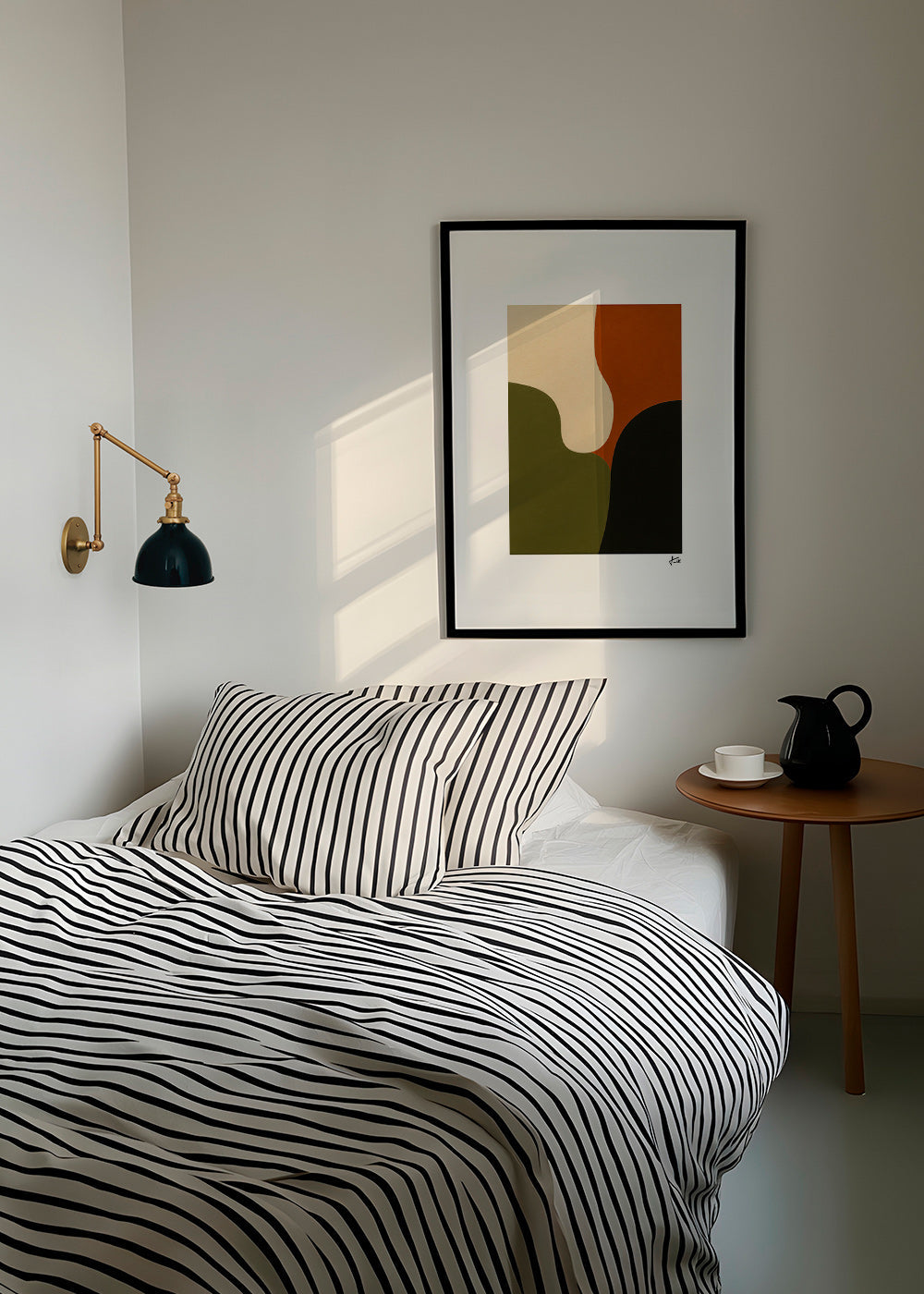 Minimalistický obraz s olivovými tvary – Product2