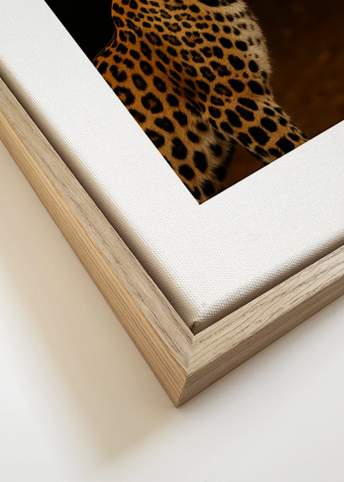 Dílo leopard profil – Canvas detail