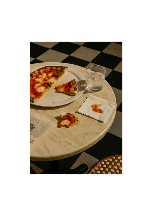 Obraz do kuchyně Pizza na mramoru