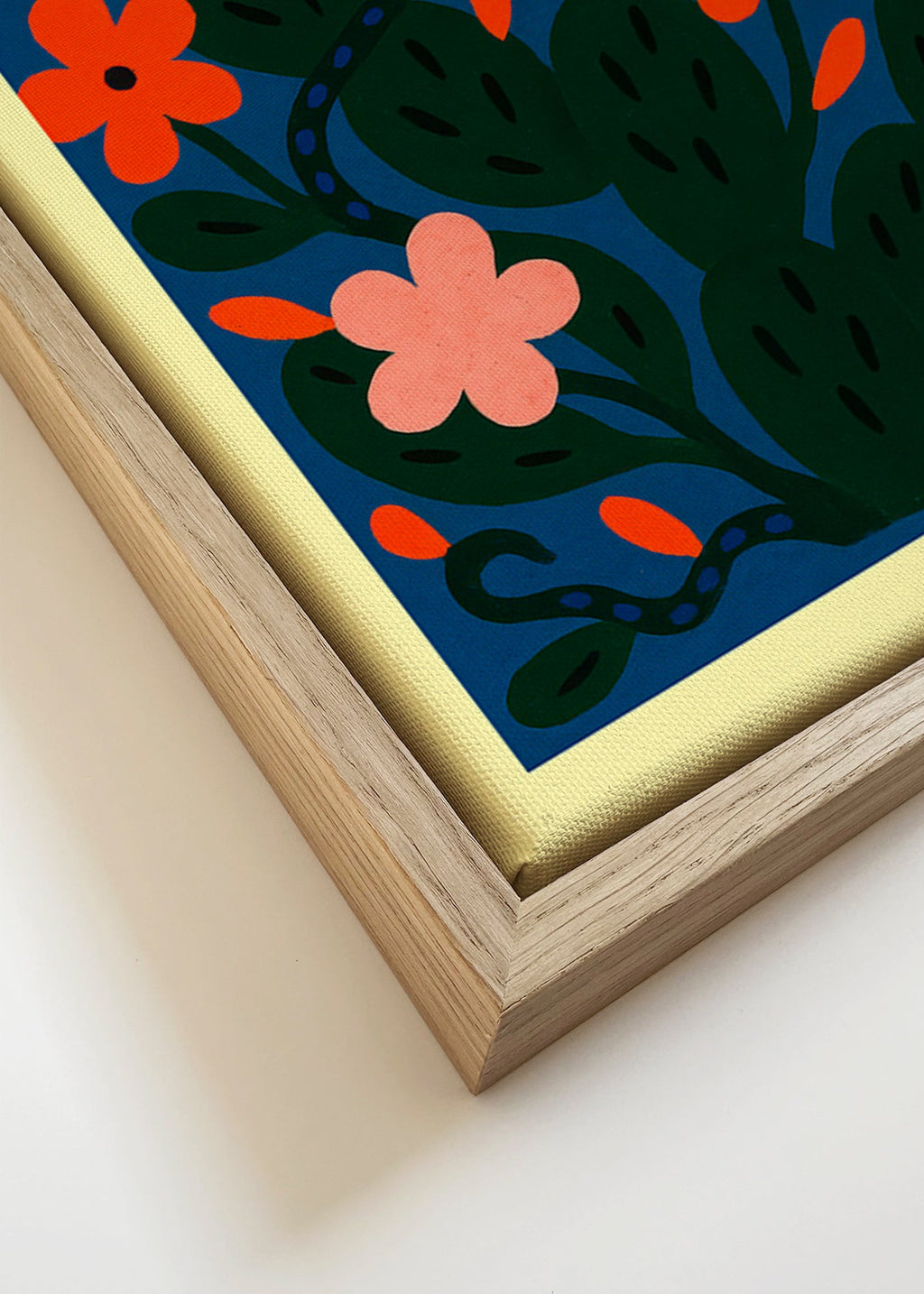 Botanický plakát Noční květy – Canvas detail