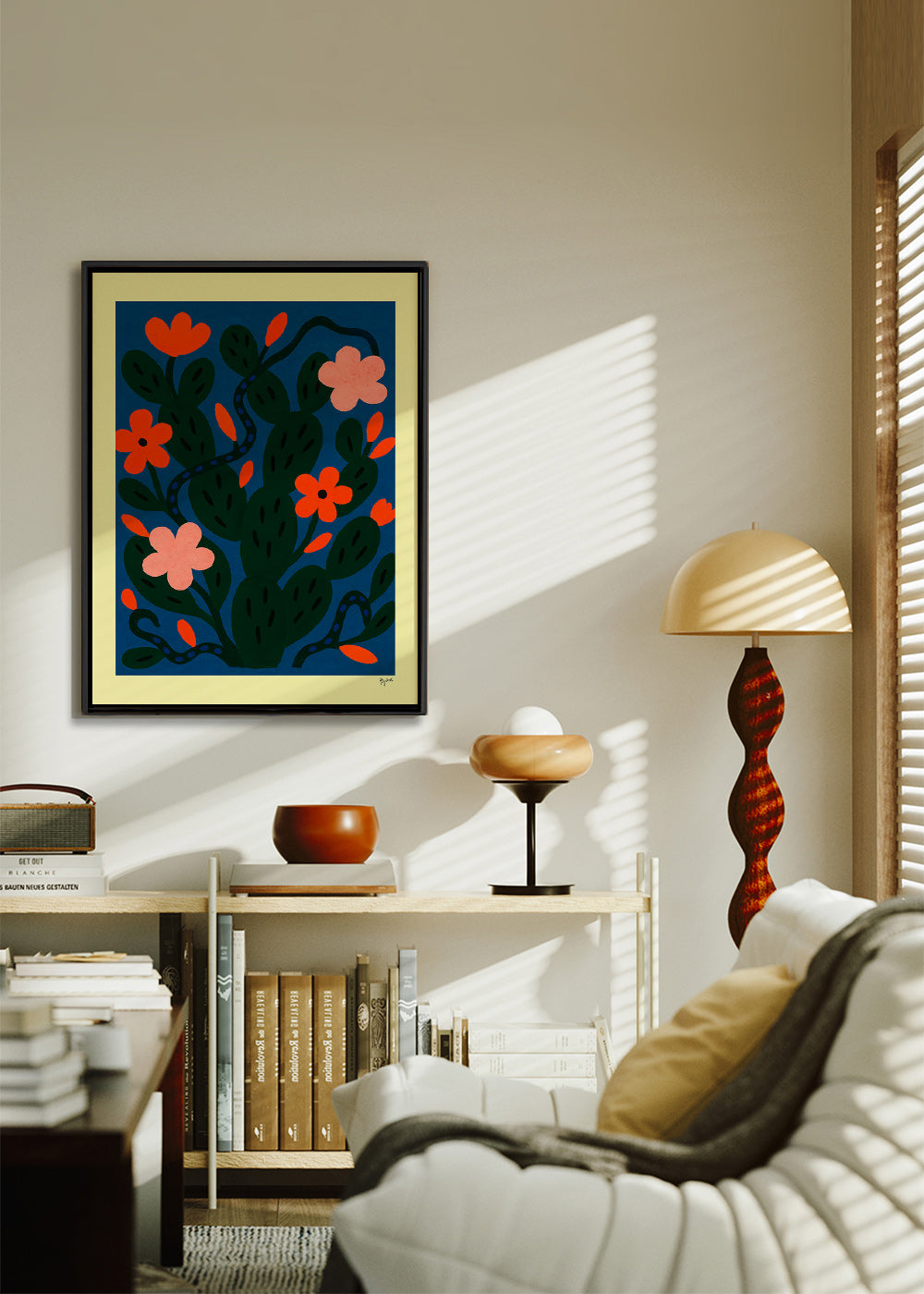 Botanický plakát Noční květy – Canvas1