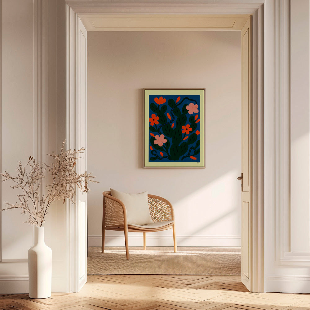 Botanický plakát Noční květy – Canvas2