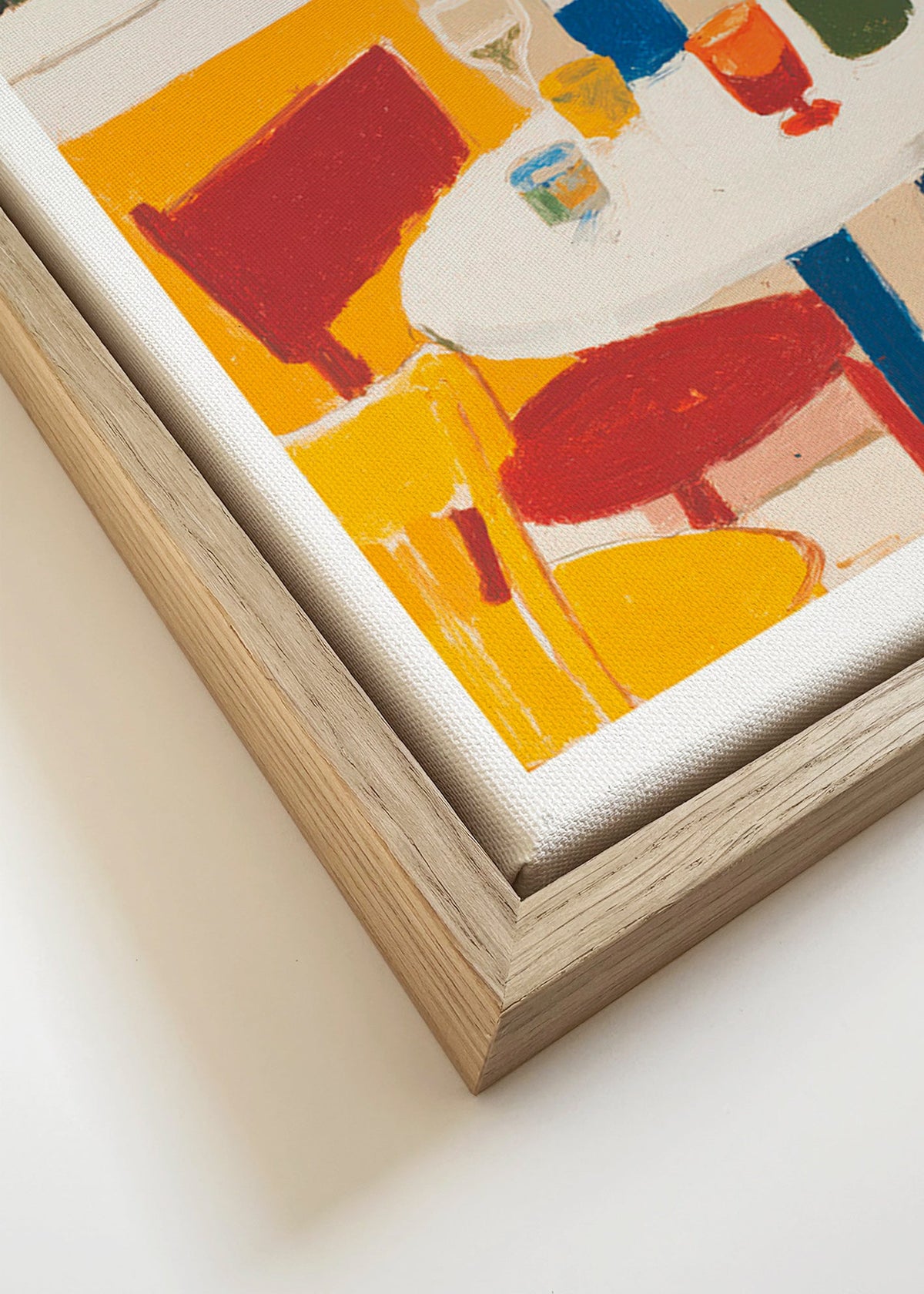 Obraz do kuchyně: bistro stůl s lahvemi – Canvas detail