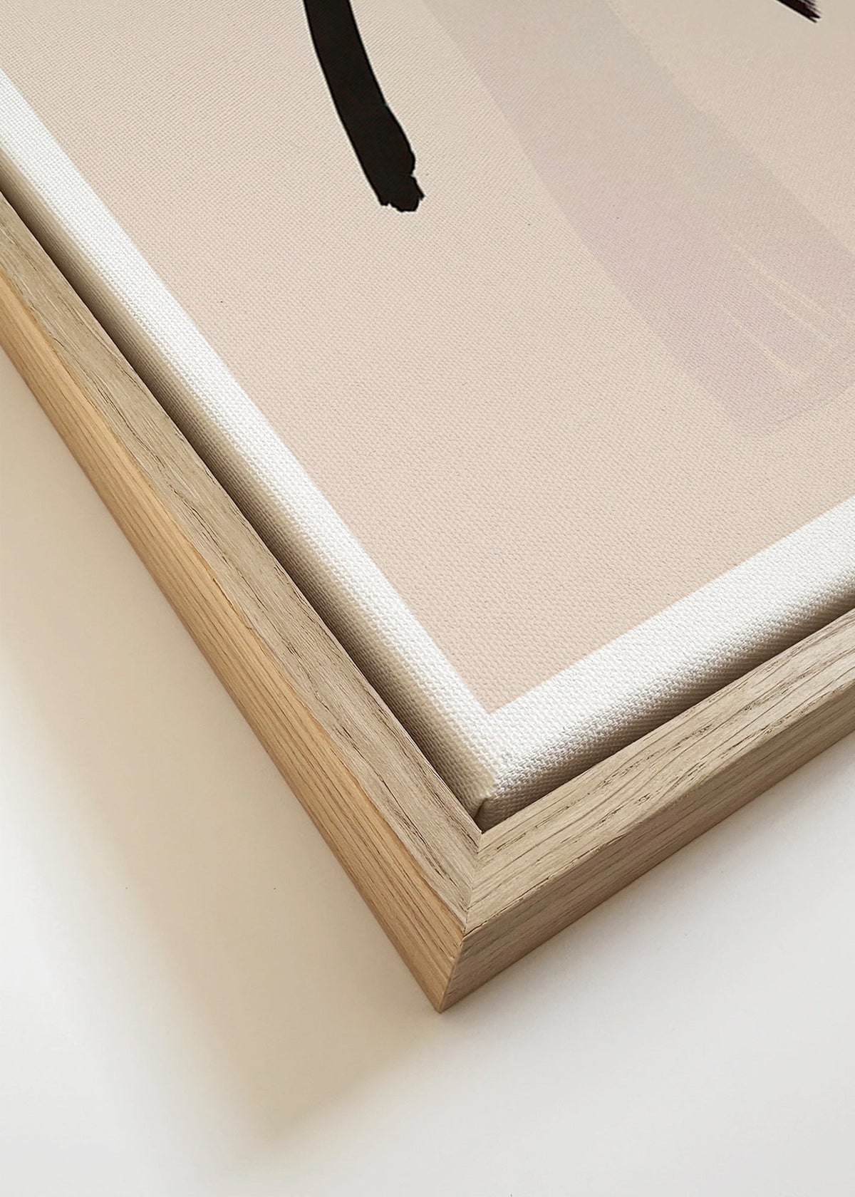 Minimalistická postava s kloboukem – Canvas detail