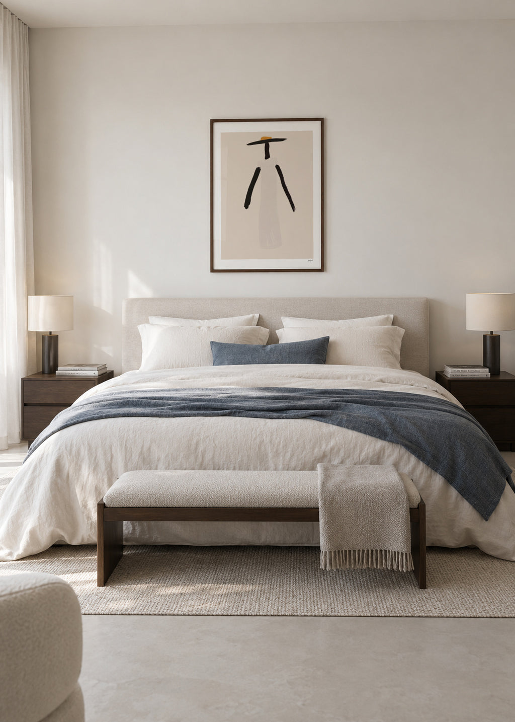 The Minimalist Hat - Framed poster in an interior