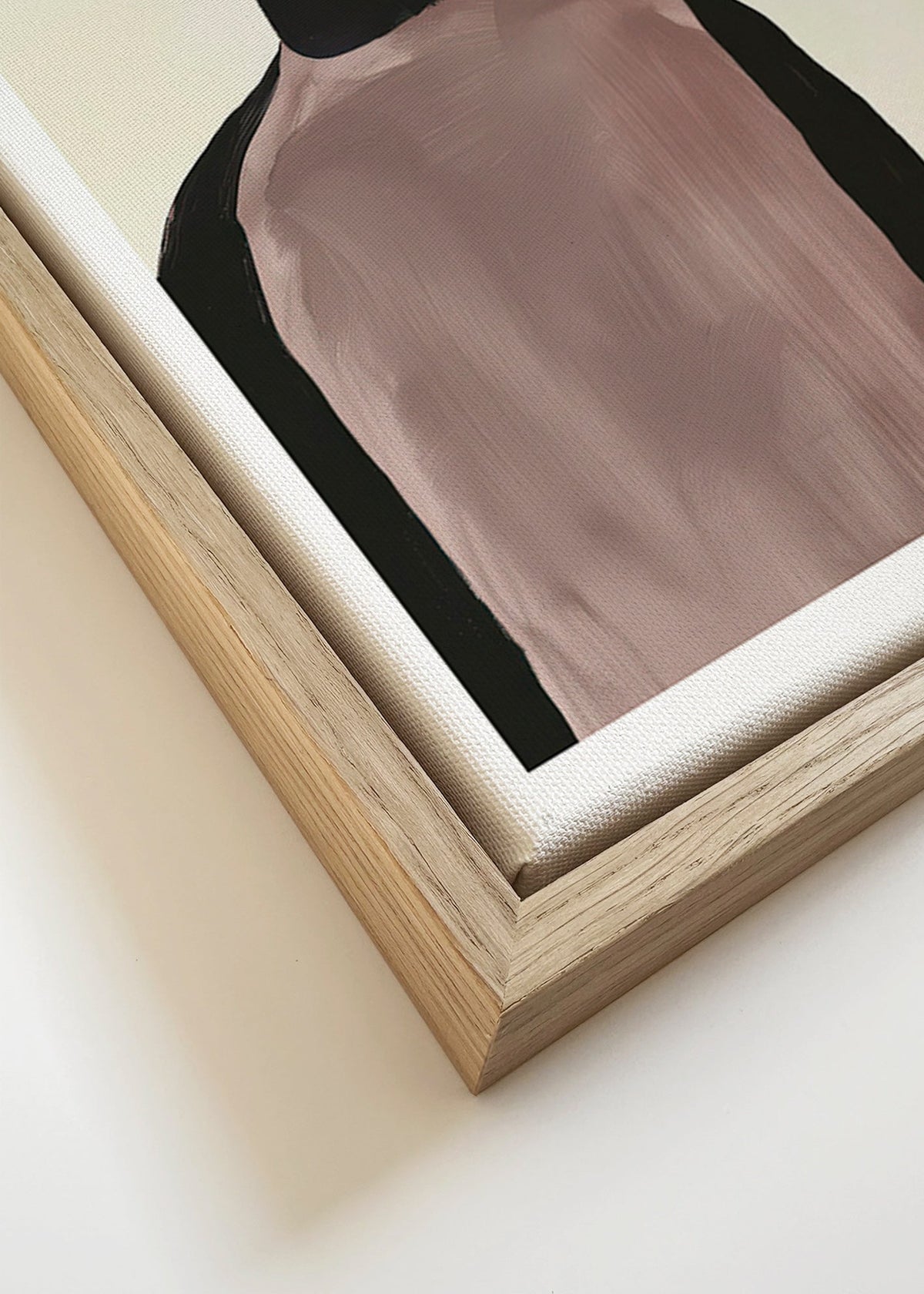Abstraktní obraz se siluetou v minimalistickém stylu – Canvas detail