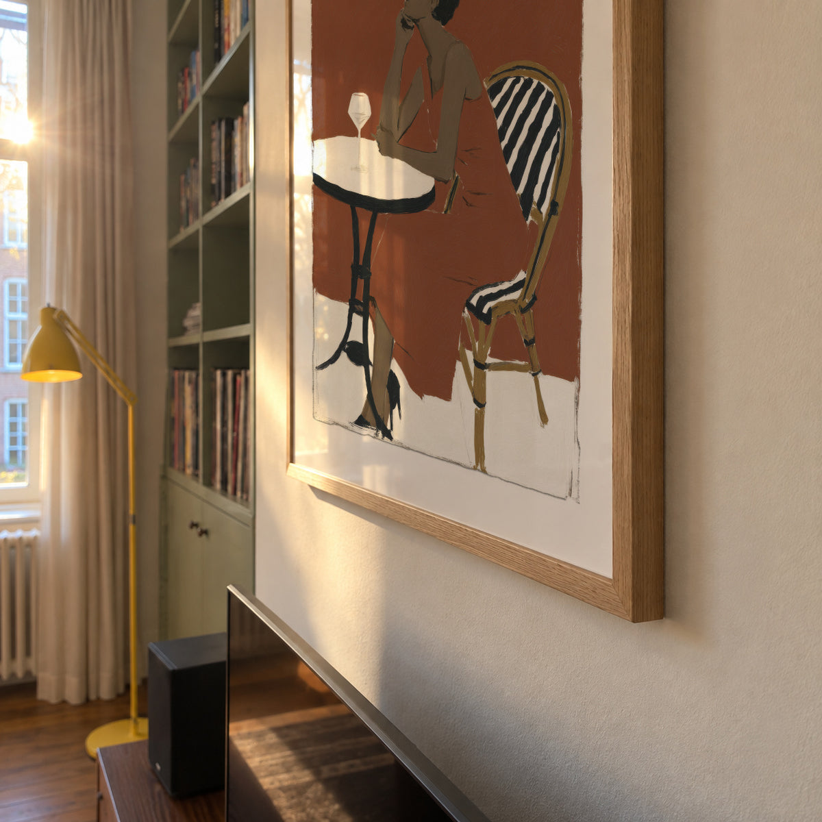 Terrace Wine - Framed poster detail