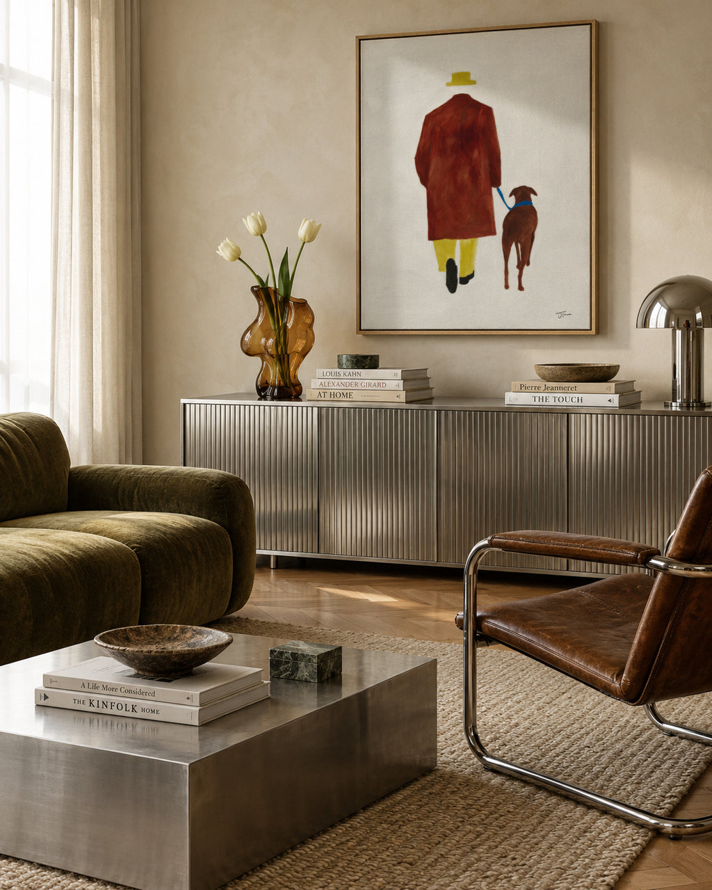 The Long Walk - Framed canvas in an interior