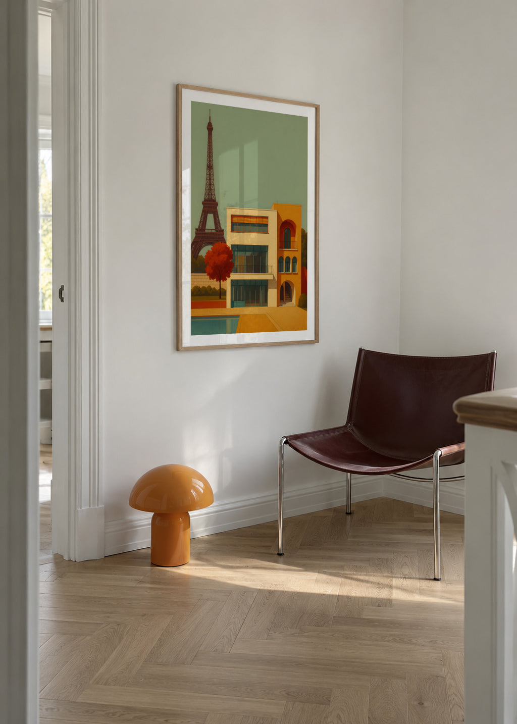 Paris Modern - Framed poster in an interior