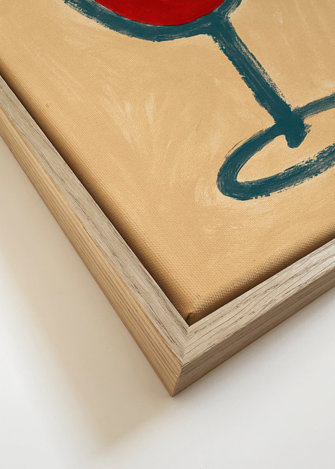 Obraz do kuchyně: minimalistický pohár vína – Canvas detail