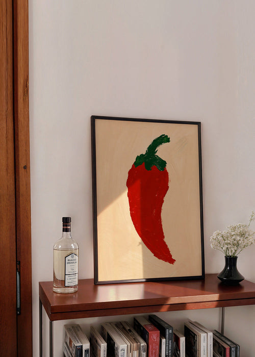 Obraz do kuchyně červené chilli malba – Product1
