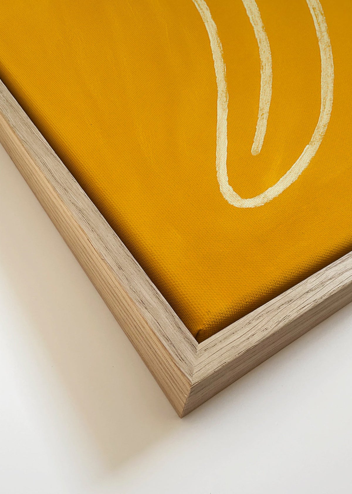Obraz do kuchyně: žlutý banán minimalistický – Canvas detail