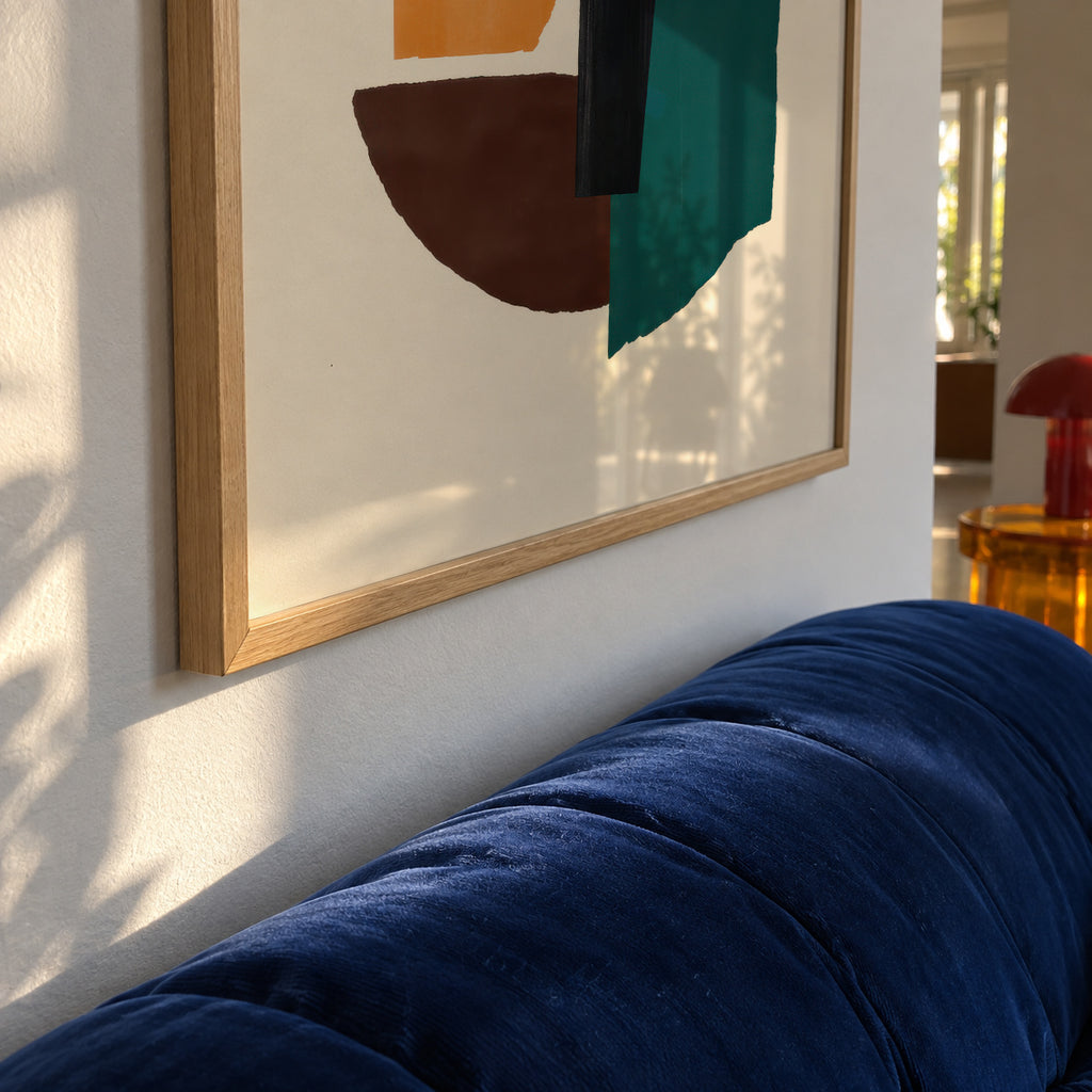 Ochre Balance - Framed poster detail