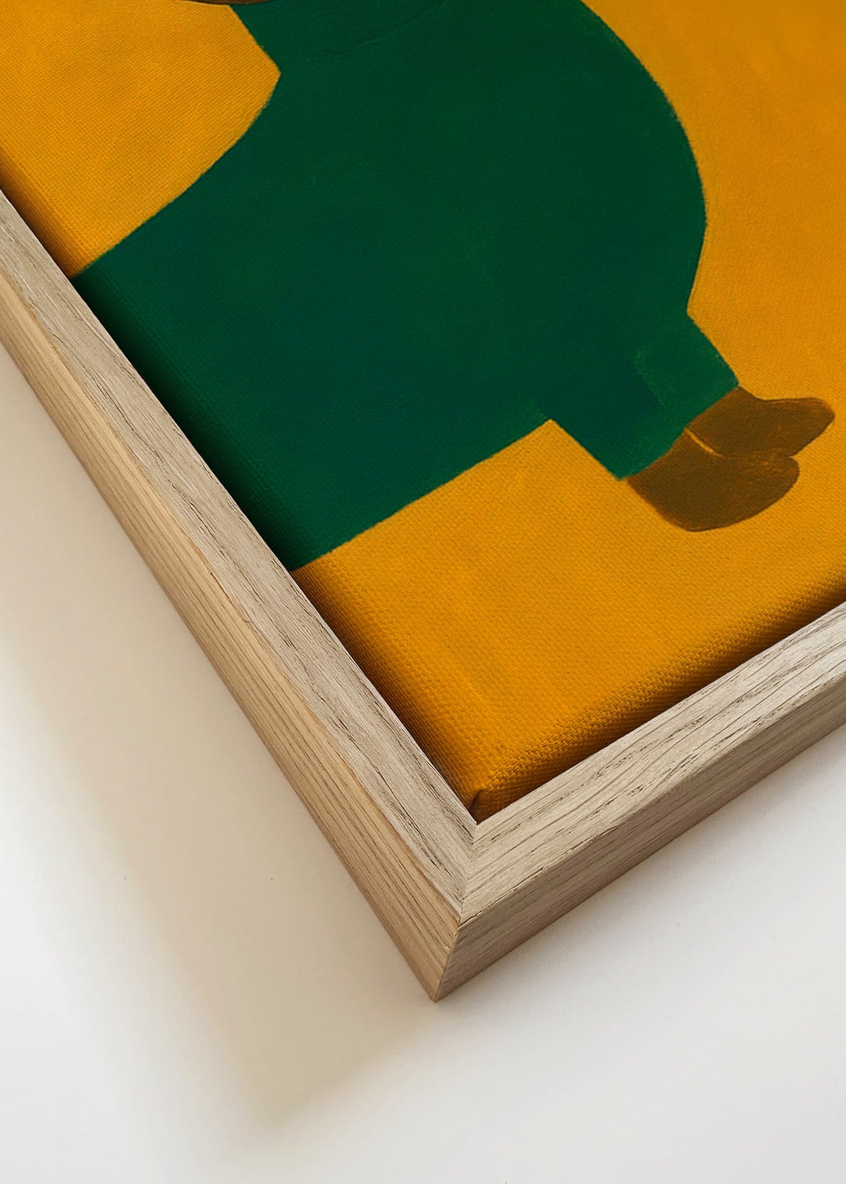 Obraz jezevčíka v hořčicové – Canvas detail