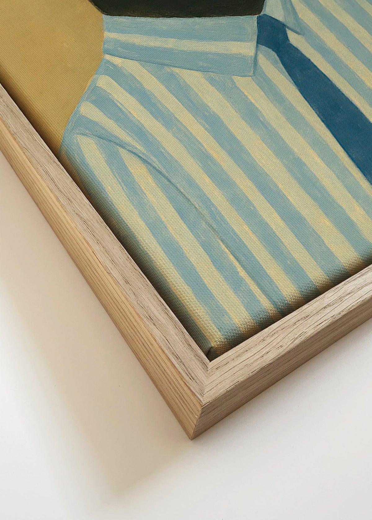 Obraz opice v pruhované košili – Canvas detail