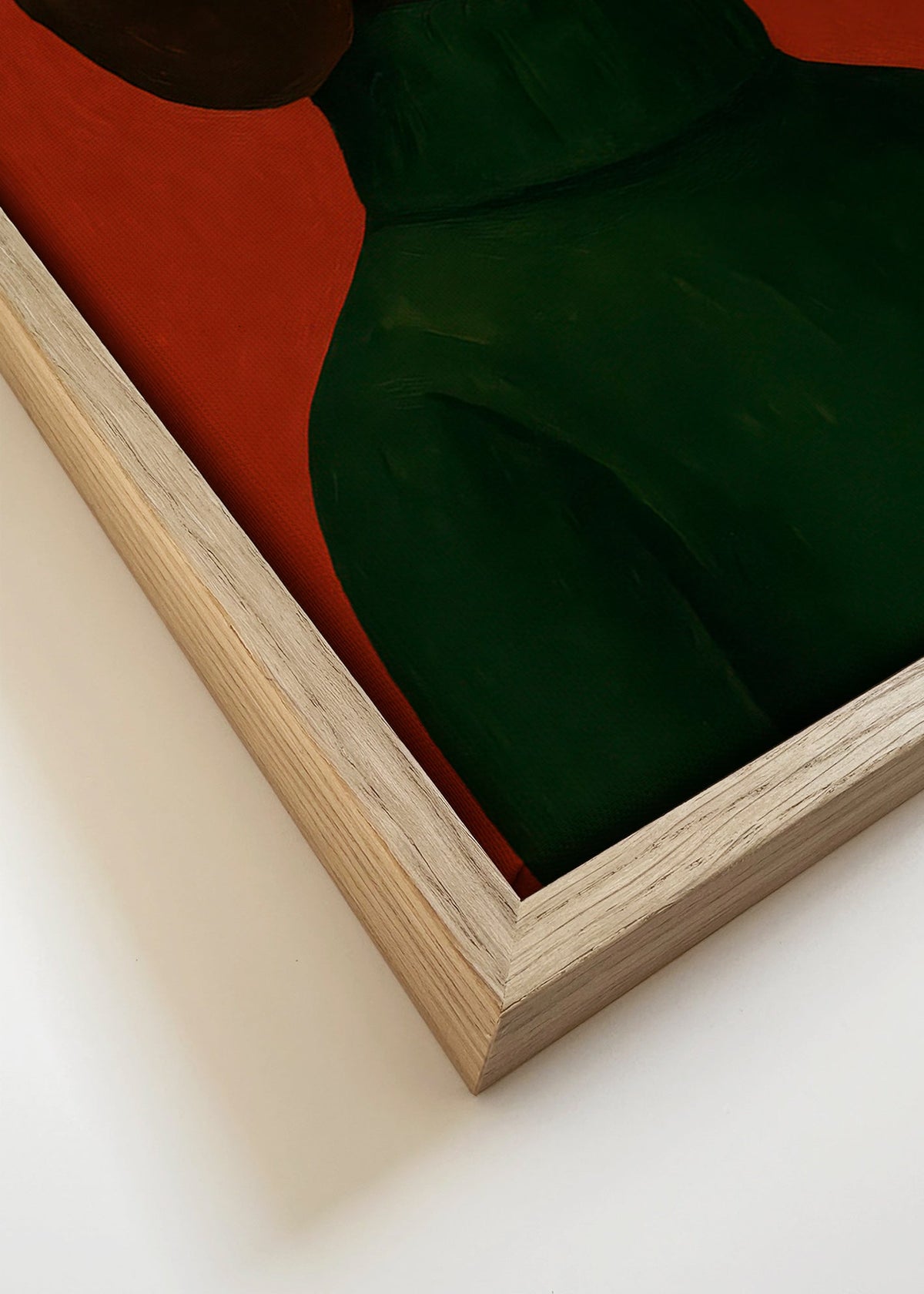 Portrét psa v zeleném svetru – Canvas detail