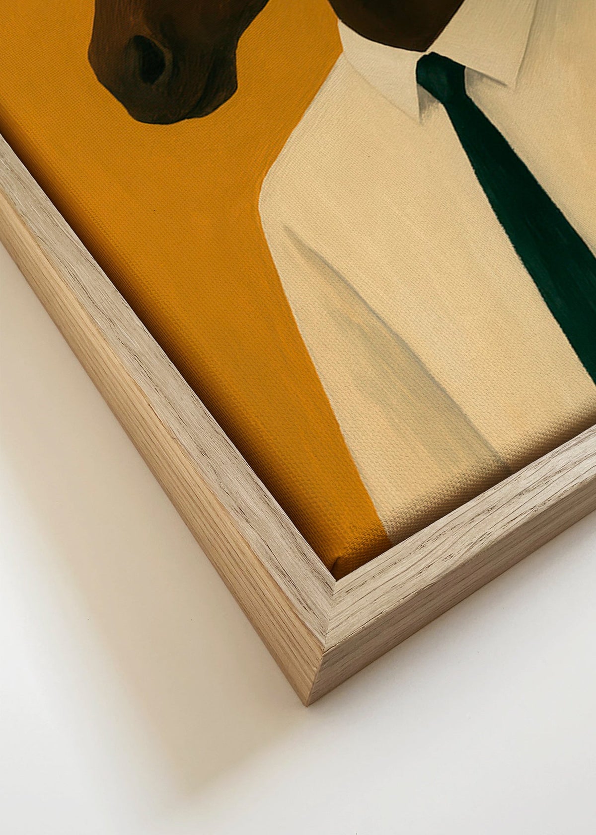 Obraz: Kůň v košili s kravatou – Canvas detail