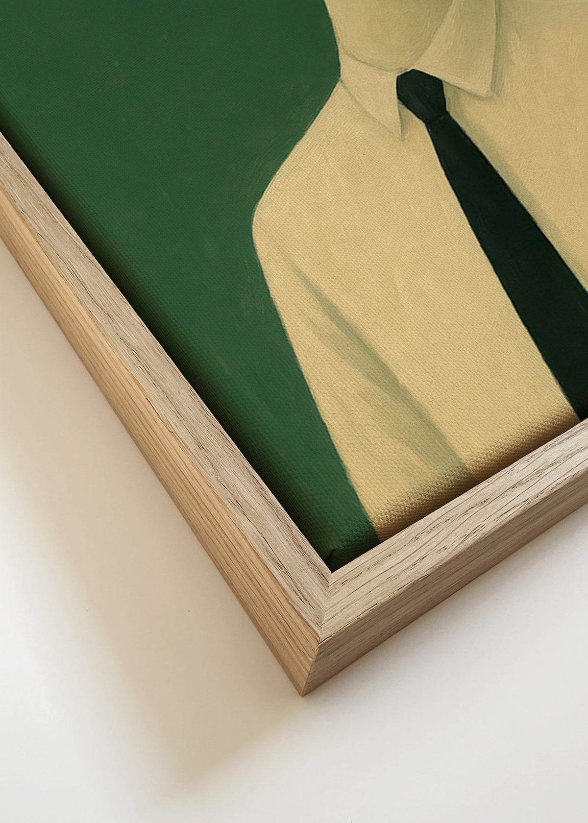 Umělecké dílo: vykonná husa v obleku – Canvas detail