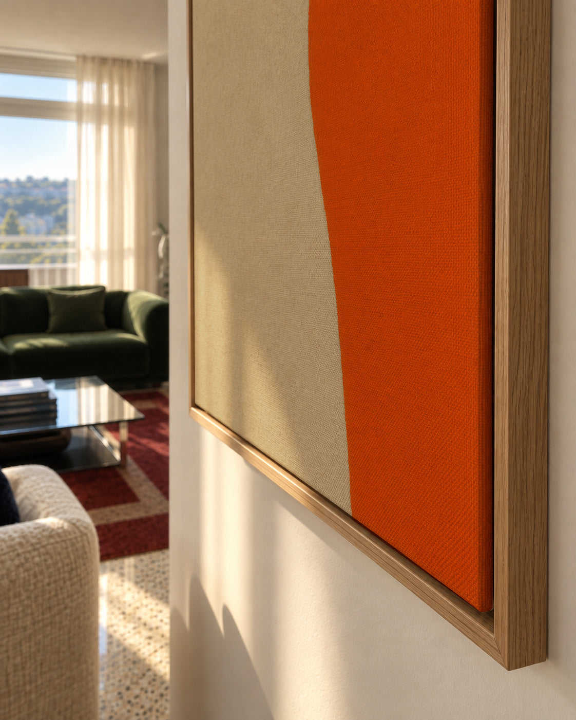 Solar Edge III - Framed canvas detail