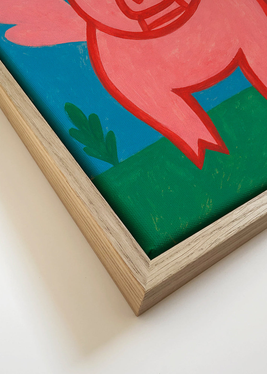Obraz letící prase hravá ilustrace – Canvas detail