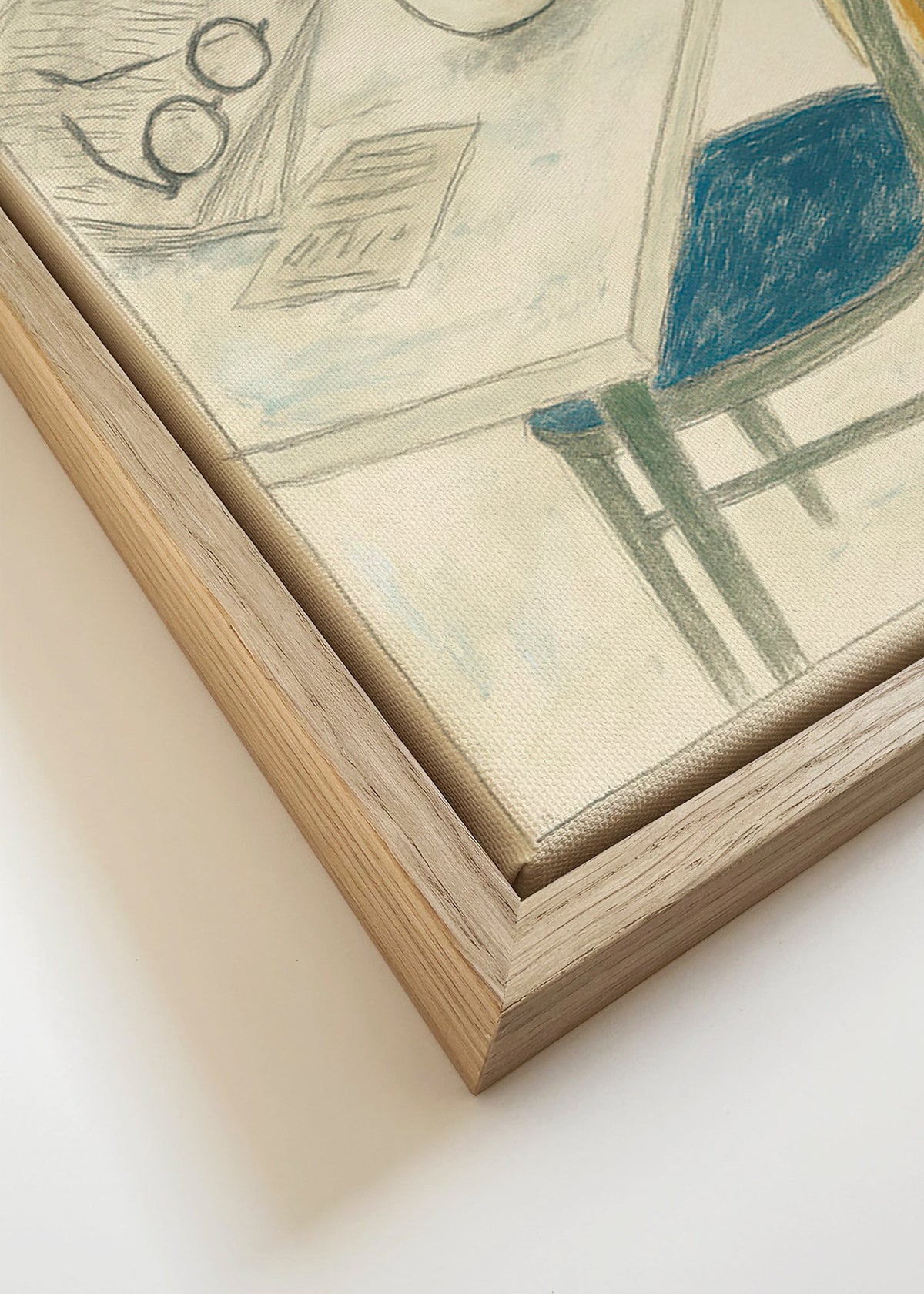 Obraz do kuchyně s šálkem a bundou – Canvas detail