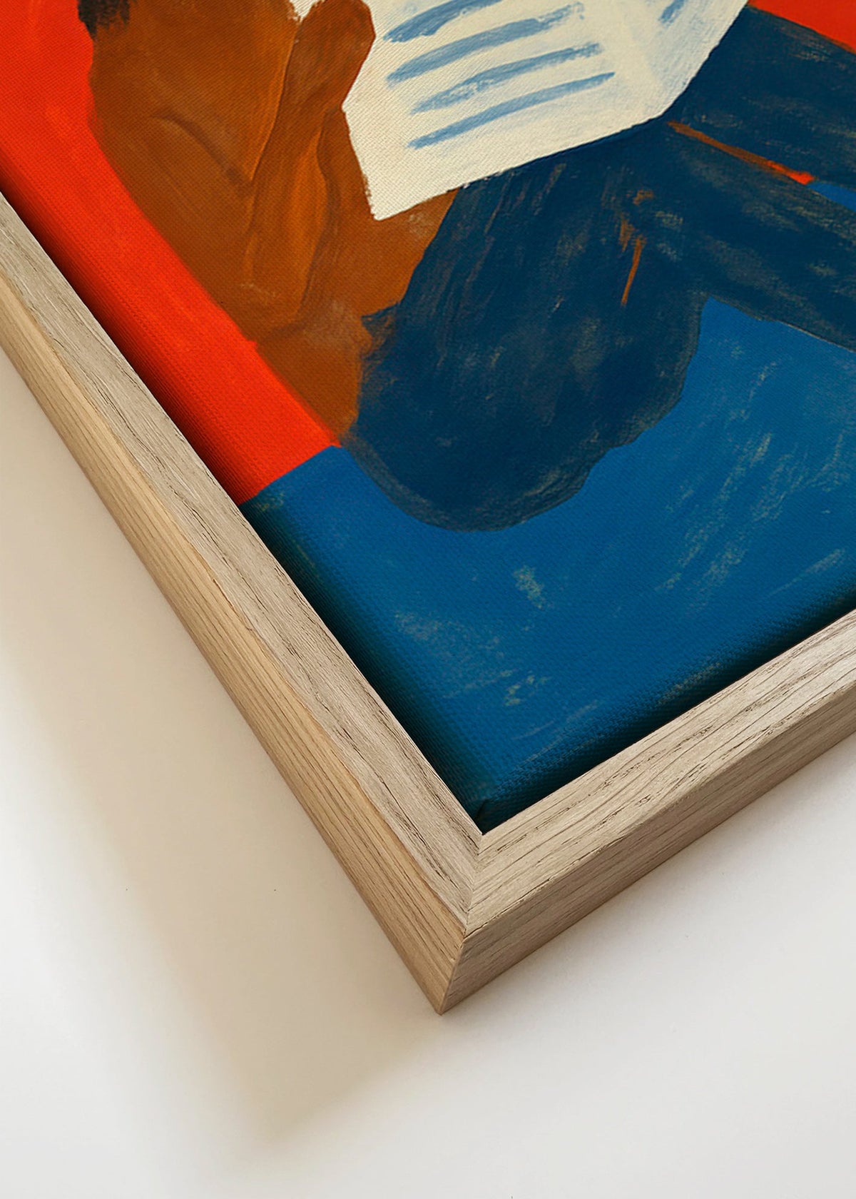 Obraz koně čtoucího noviny – Canvas detail