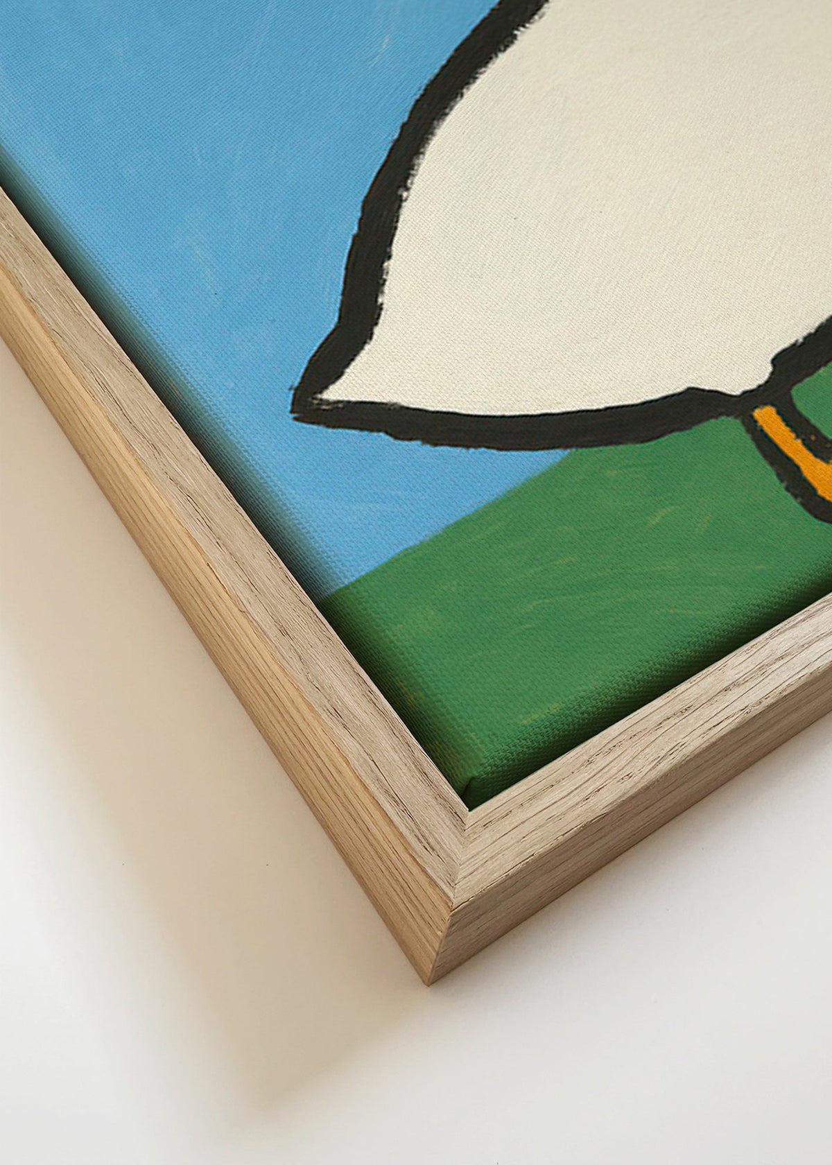 Ilustrace husy – Canvas detail