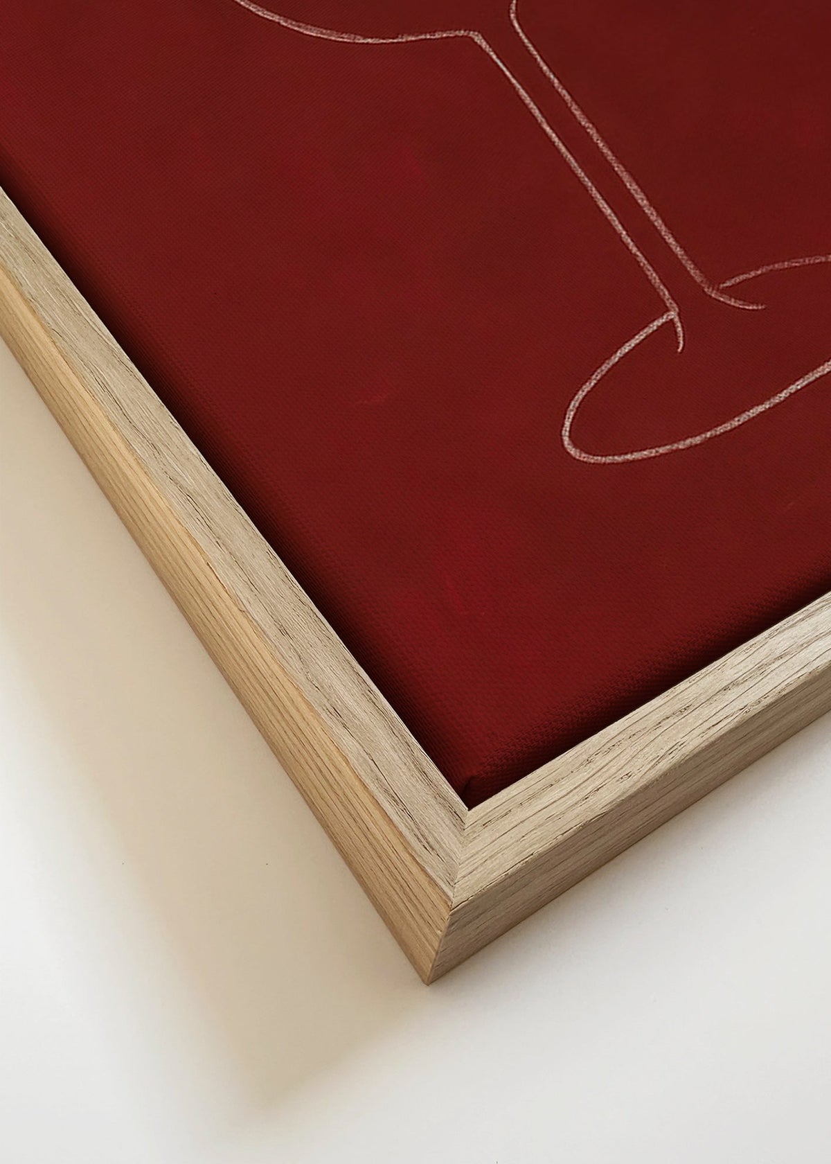 Obraz do kuchyně: silueta sklenice – Canvas detail