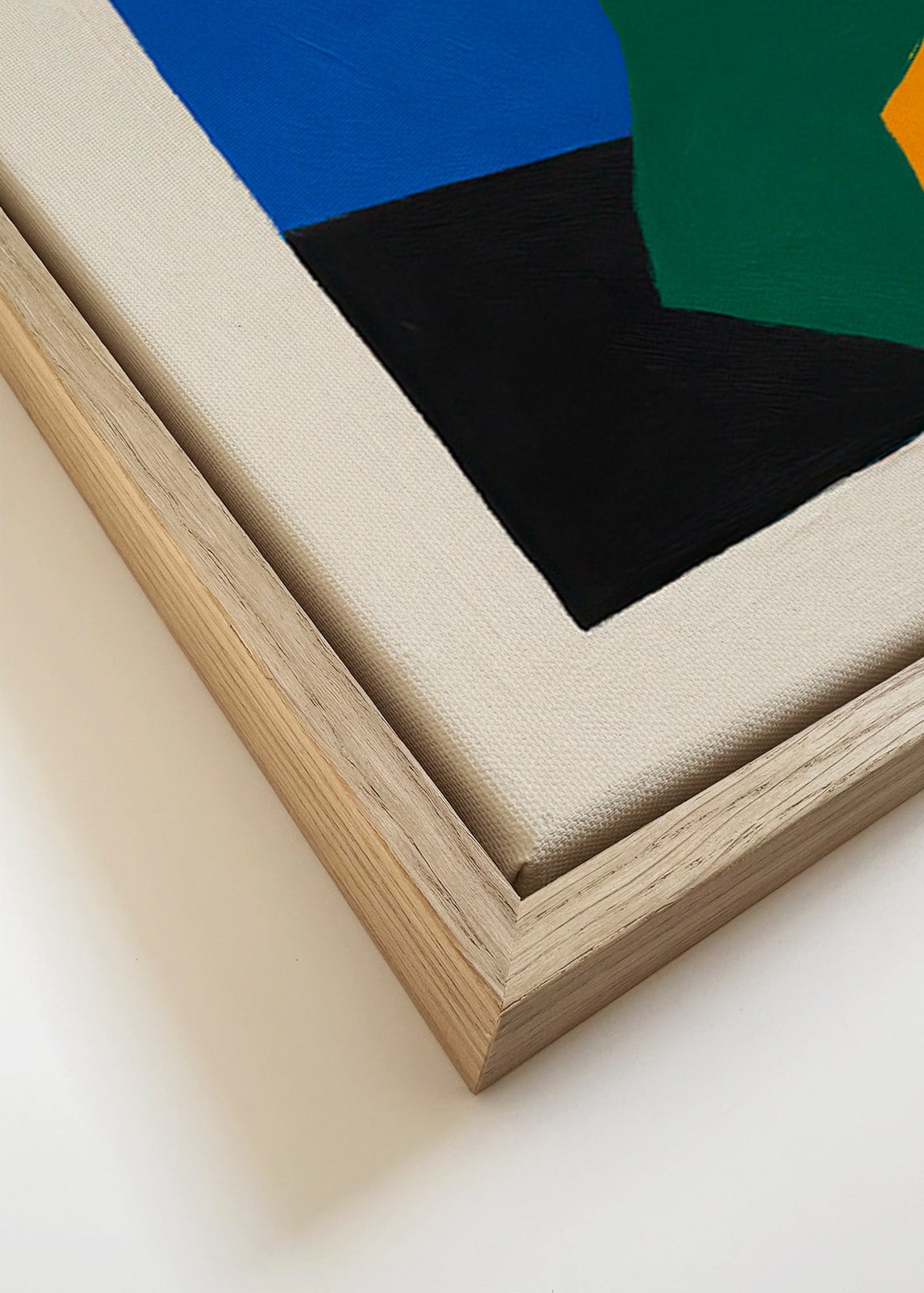 Geometrický obraz barevné bloky – Canvas detail