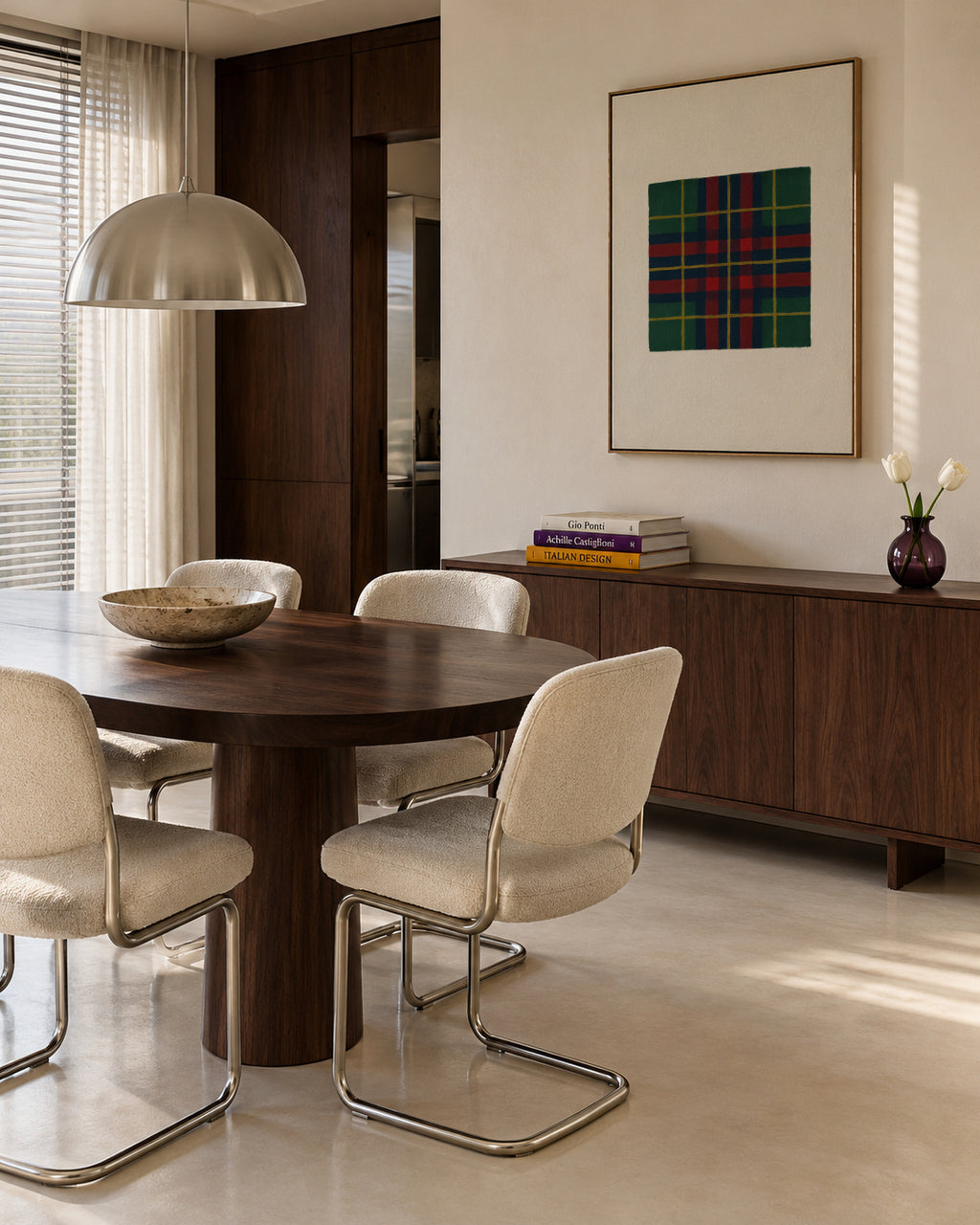 Highland Green - Framed canvas in an interior