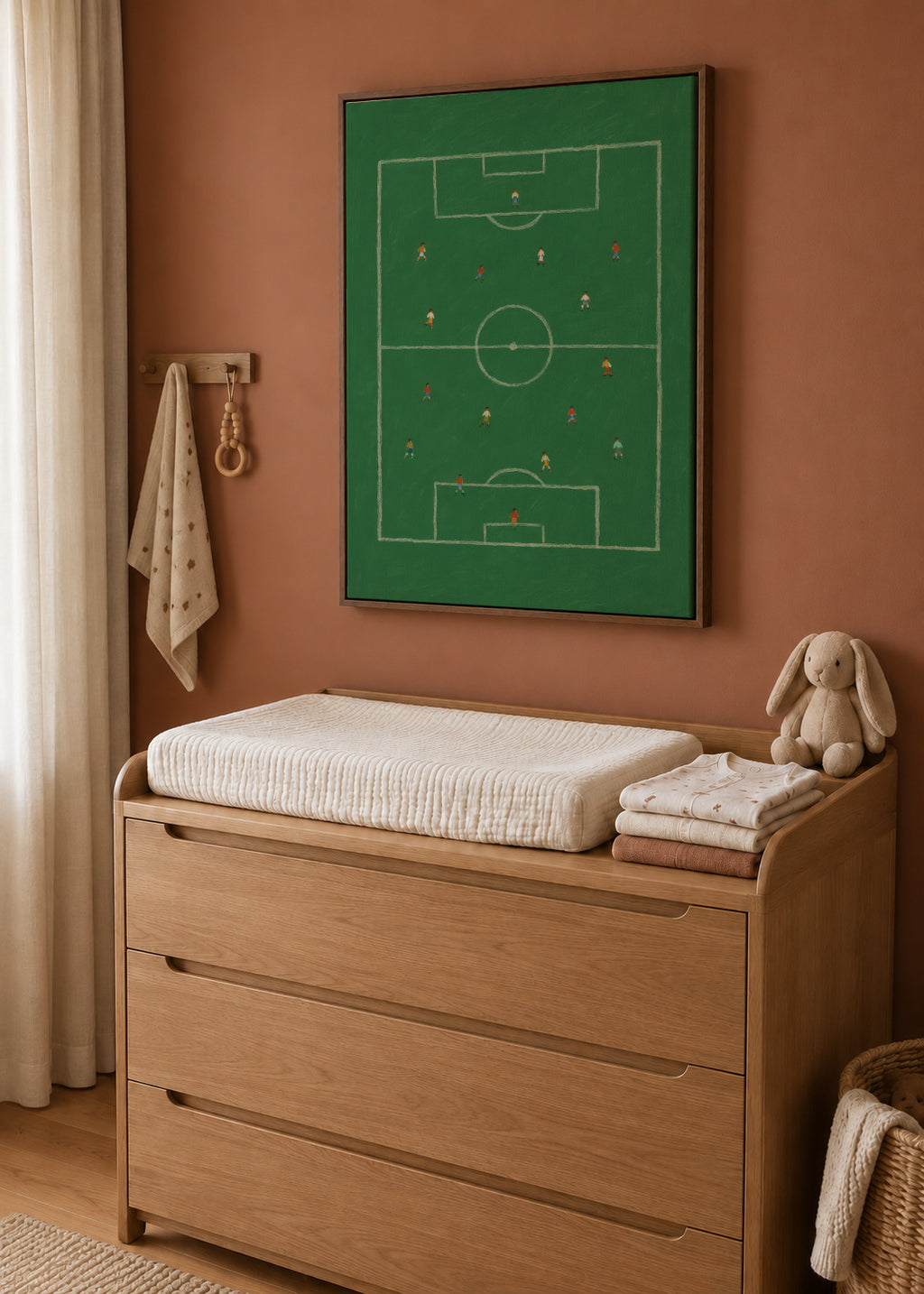 Field Strategy - Framed canvas in an interior