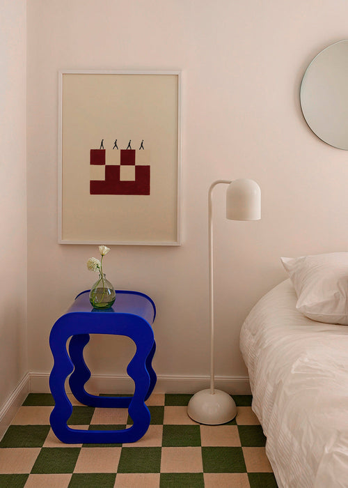 Geometrický obraz s chodícími postavami – Product1