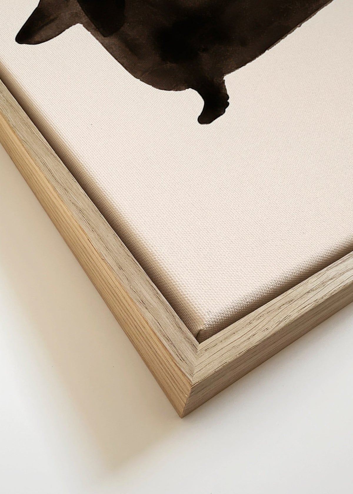 Obraz jezevčík silueta minimalistická – Canvas detail