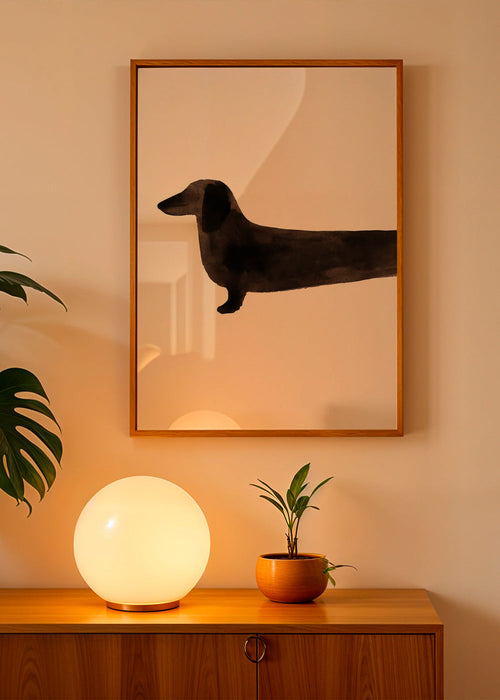 Obraz jezevčík silueta minimalistická – Product1