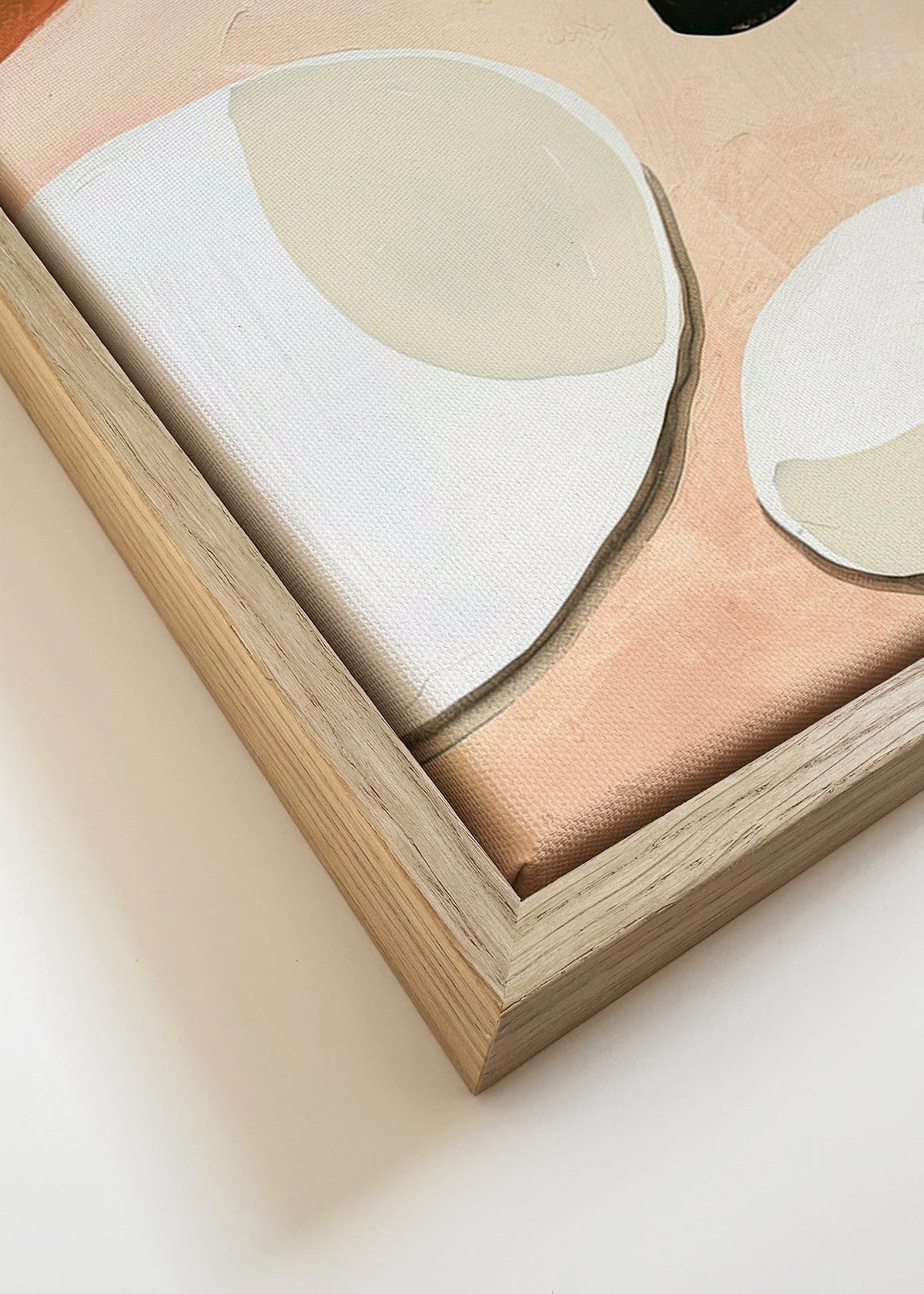 Obraz do kuchyně minimalistické talíře a sklenice – Canvas detail