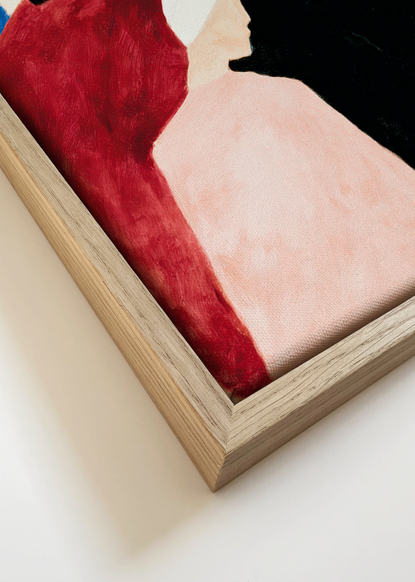 Abstraktní obraz skupiny postav – Canvas detail