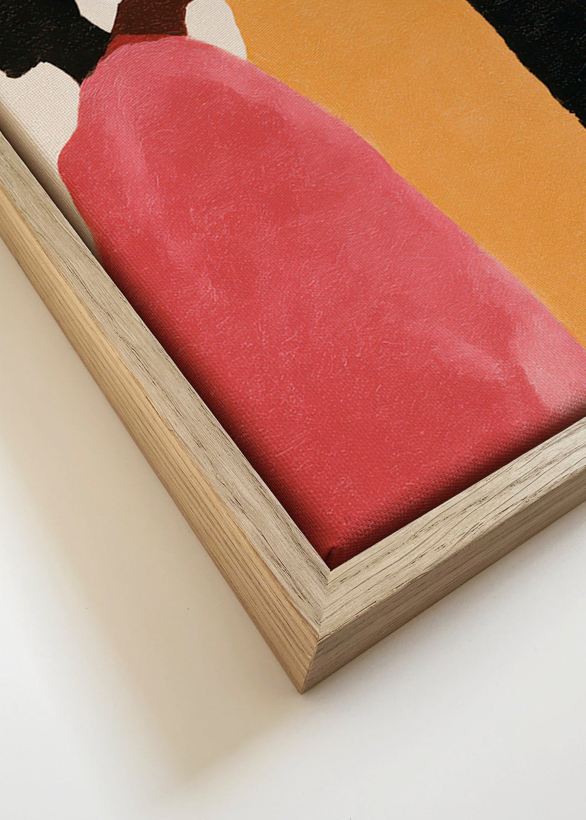 Abstraktní obraz: postavy v řadě – Canvas detail