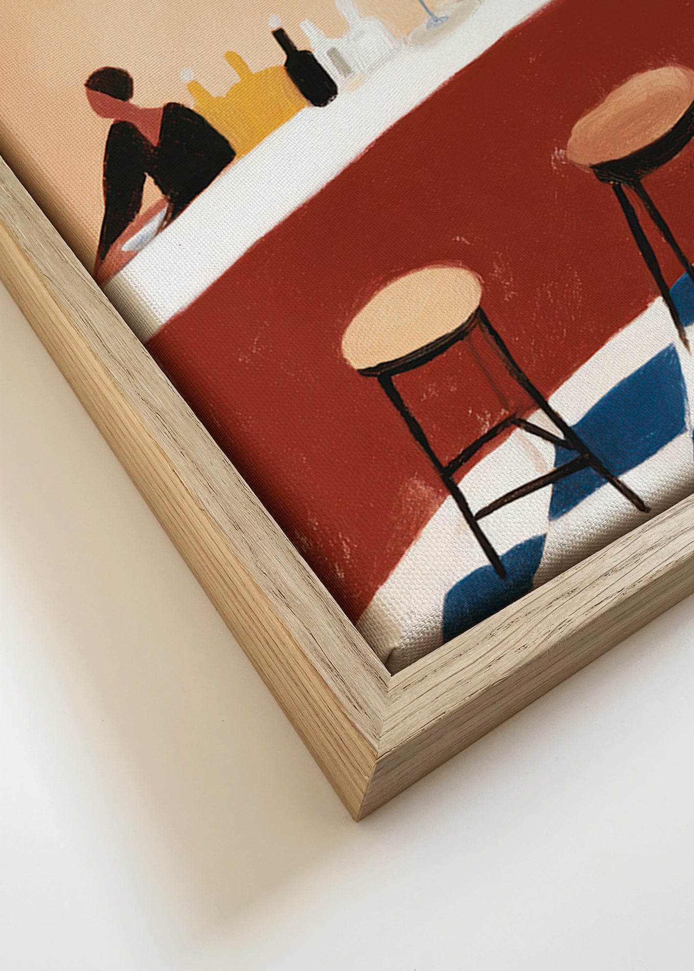 Obraz do kuchyně: bar a sklenice – Canvas detail