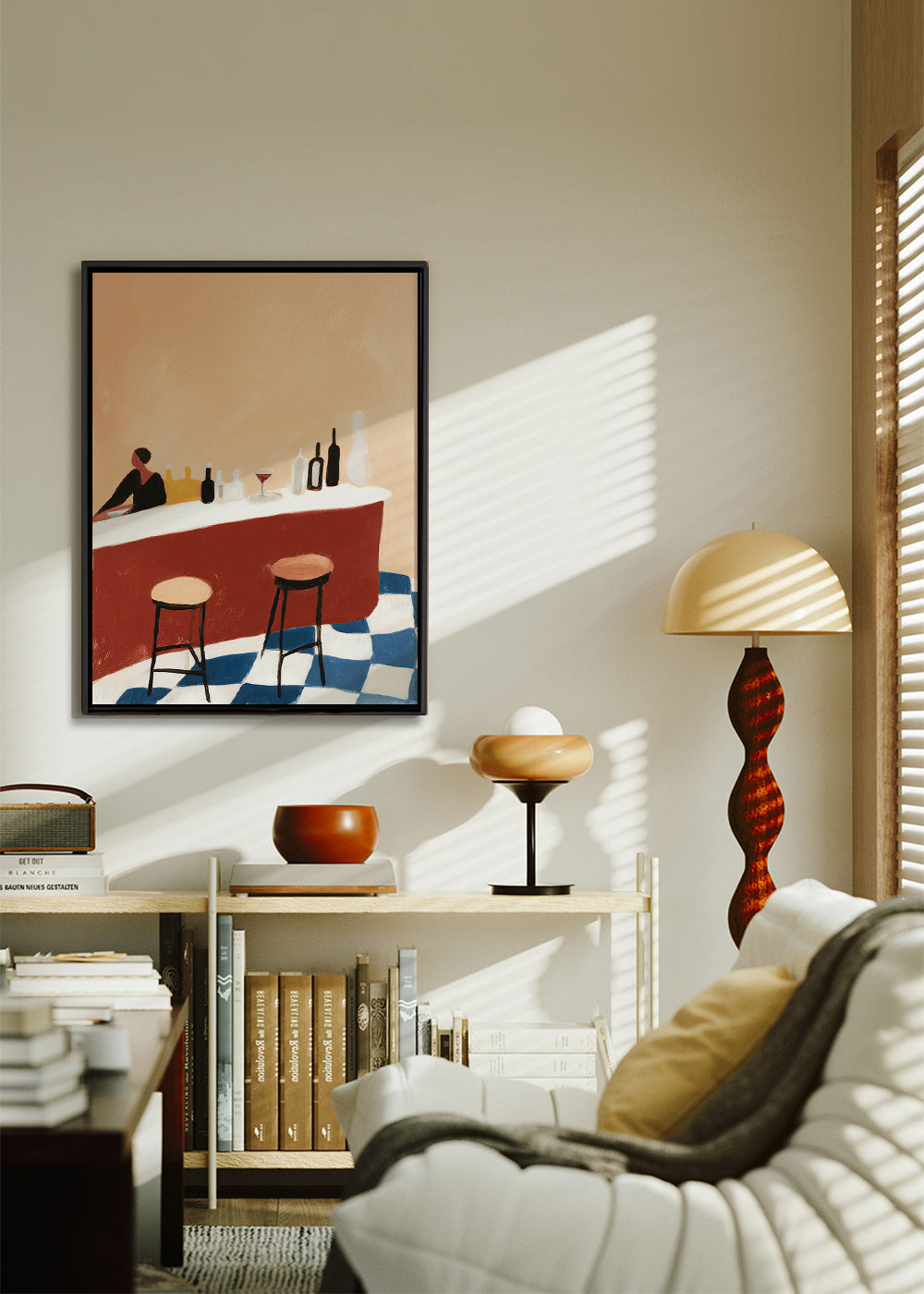 Obraz do kuchyně: bar a sklenice – Canvas1