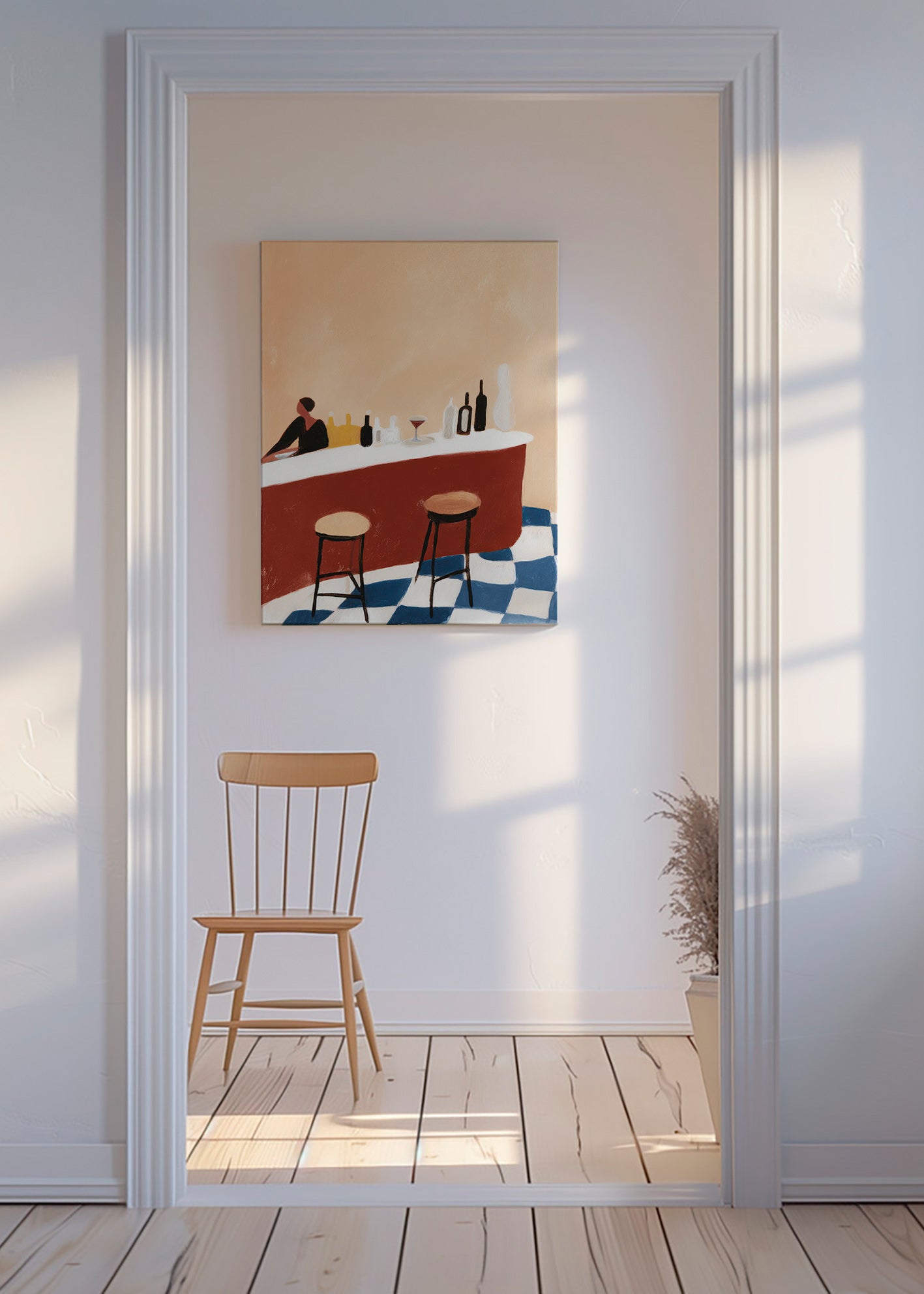 Obraz do kuchyně: bar a sklenice – Canvas