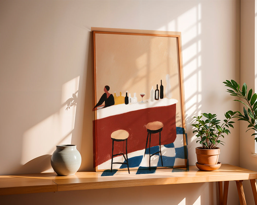 Obraz do kuchyně: bar a sklenice – Product1