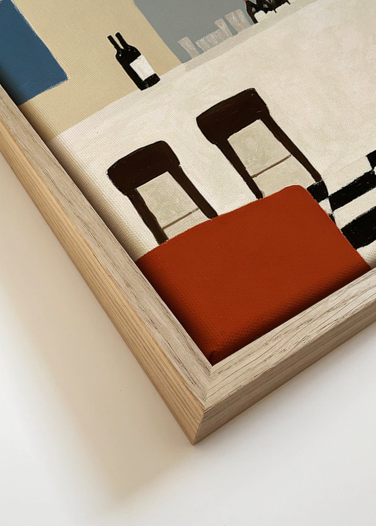 Obraz do kuchyně s obloukem a minimalistickým pultem – Canvas detail