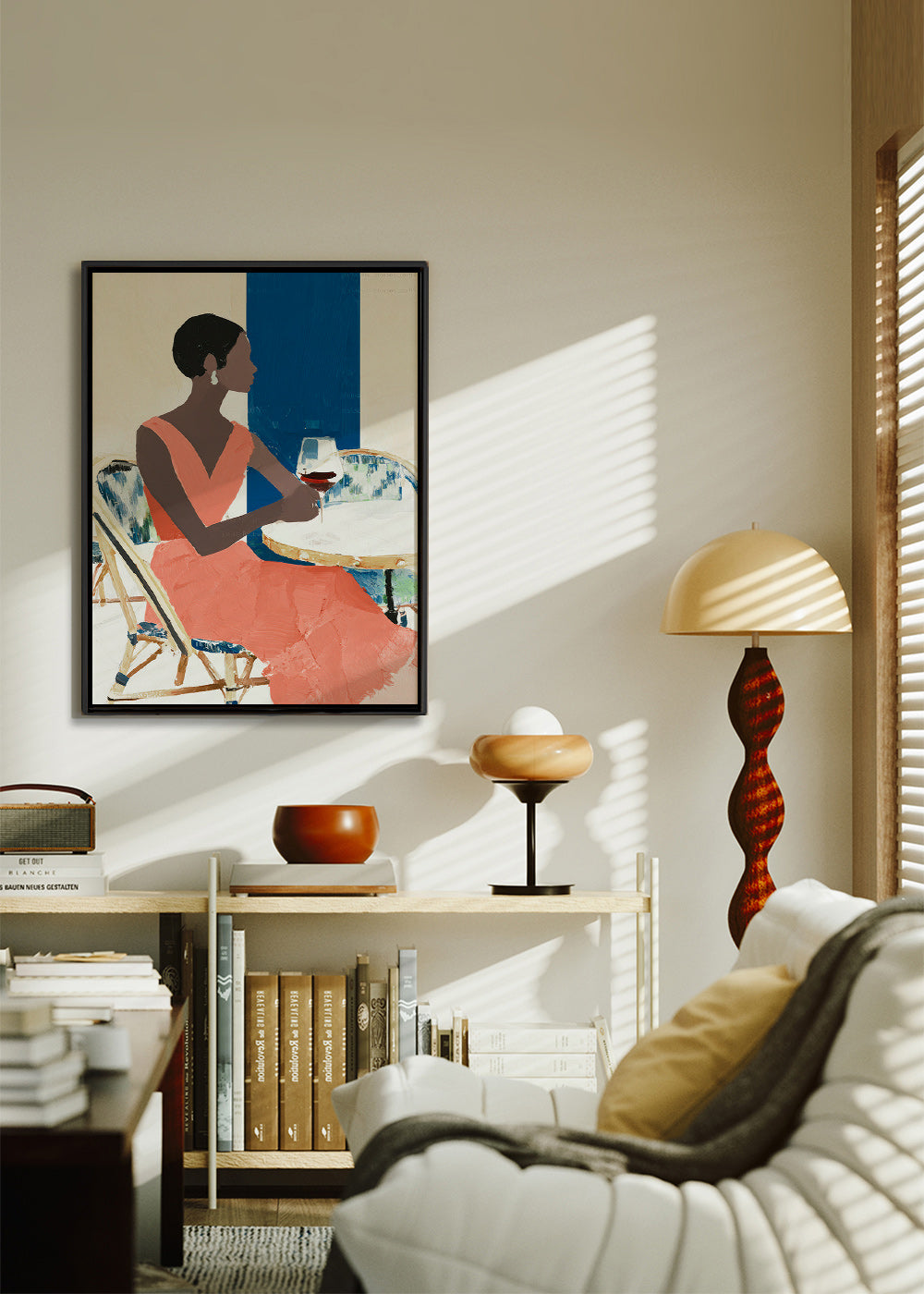 Obraz do kuchyně žena s vínem – Canvas1