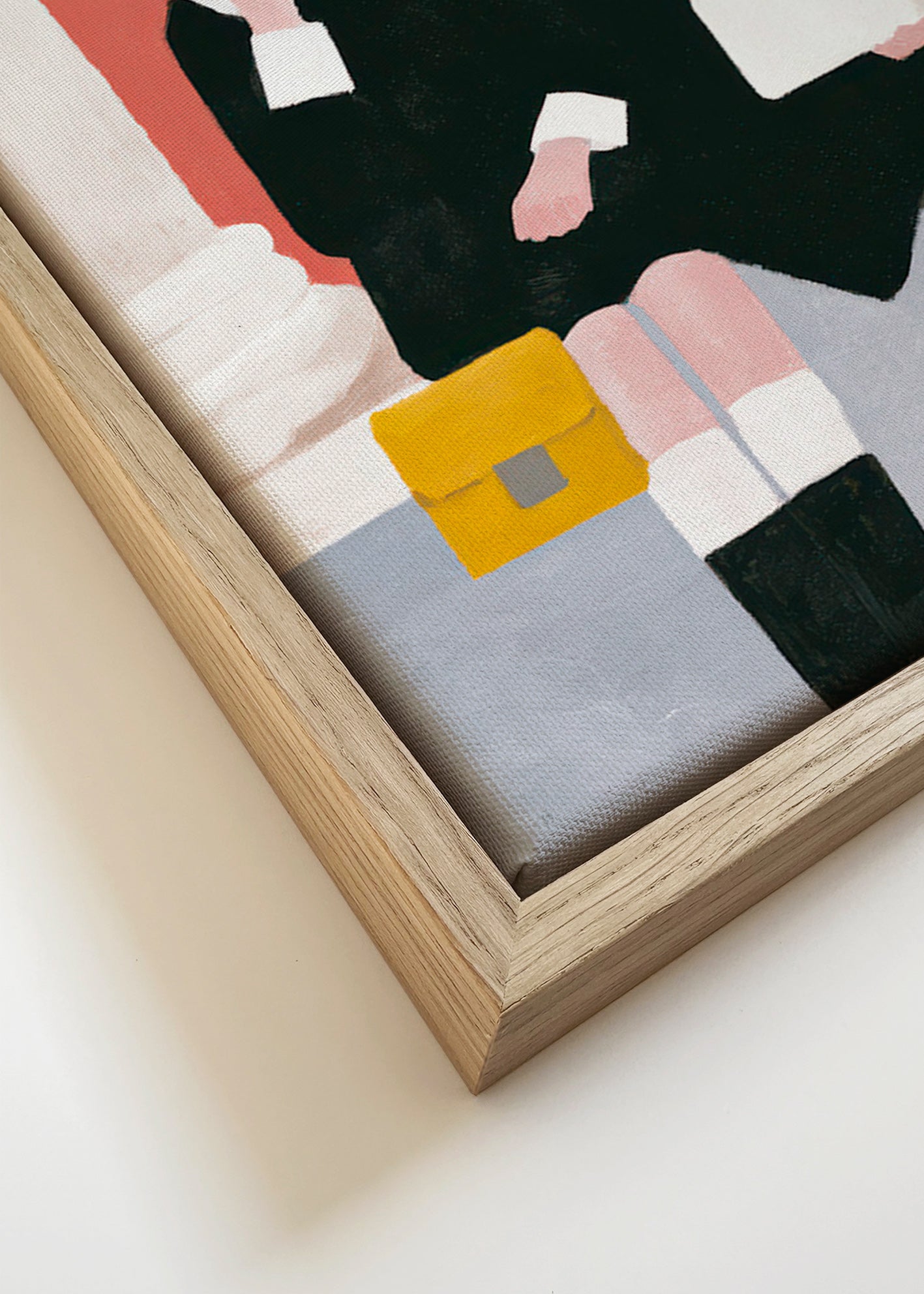 Ilustrace dvou postav ve retro stylu – Canvas detail