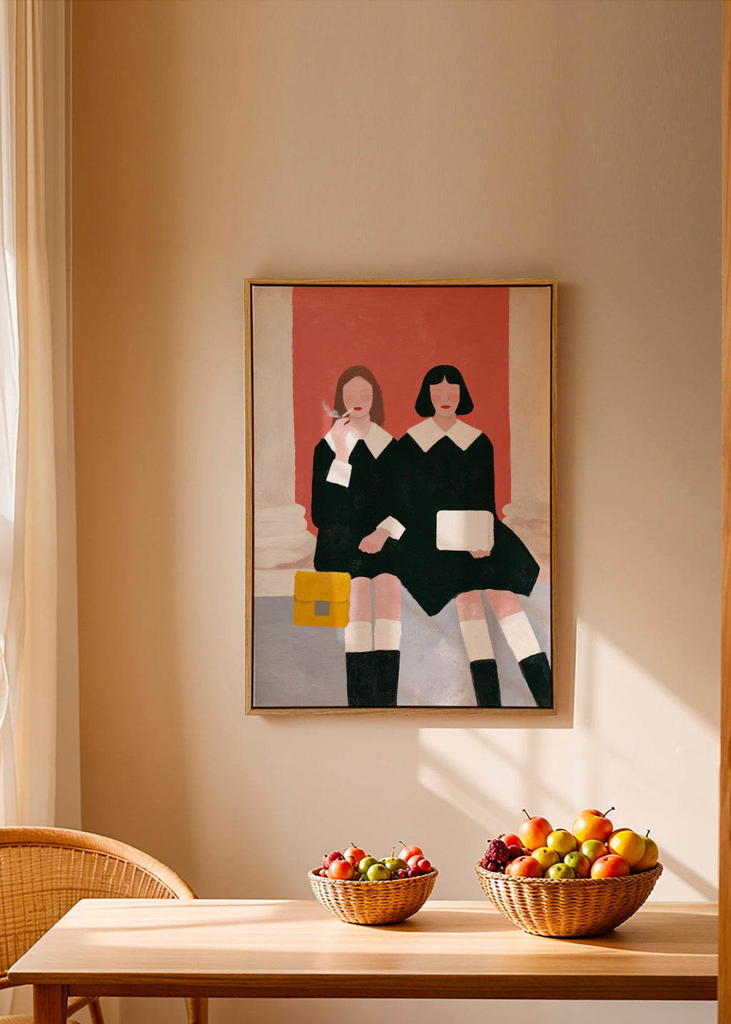 Ilustrace dvou postav ve retro stylu – Canvas2