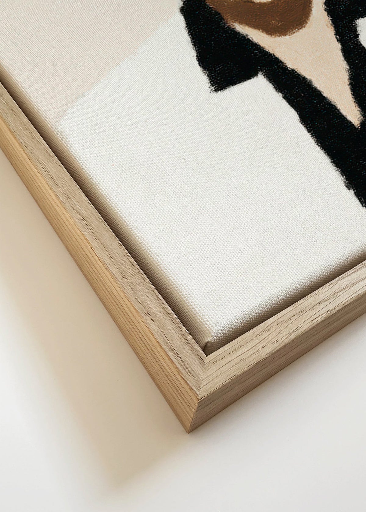 Ilustrace portrét minimalistický s ikonickým výrazem – Canvas detail