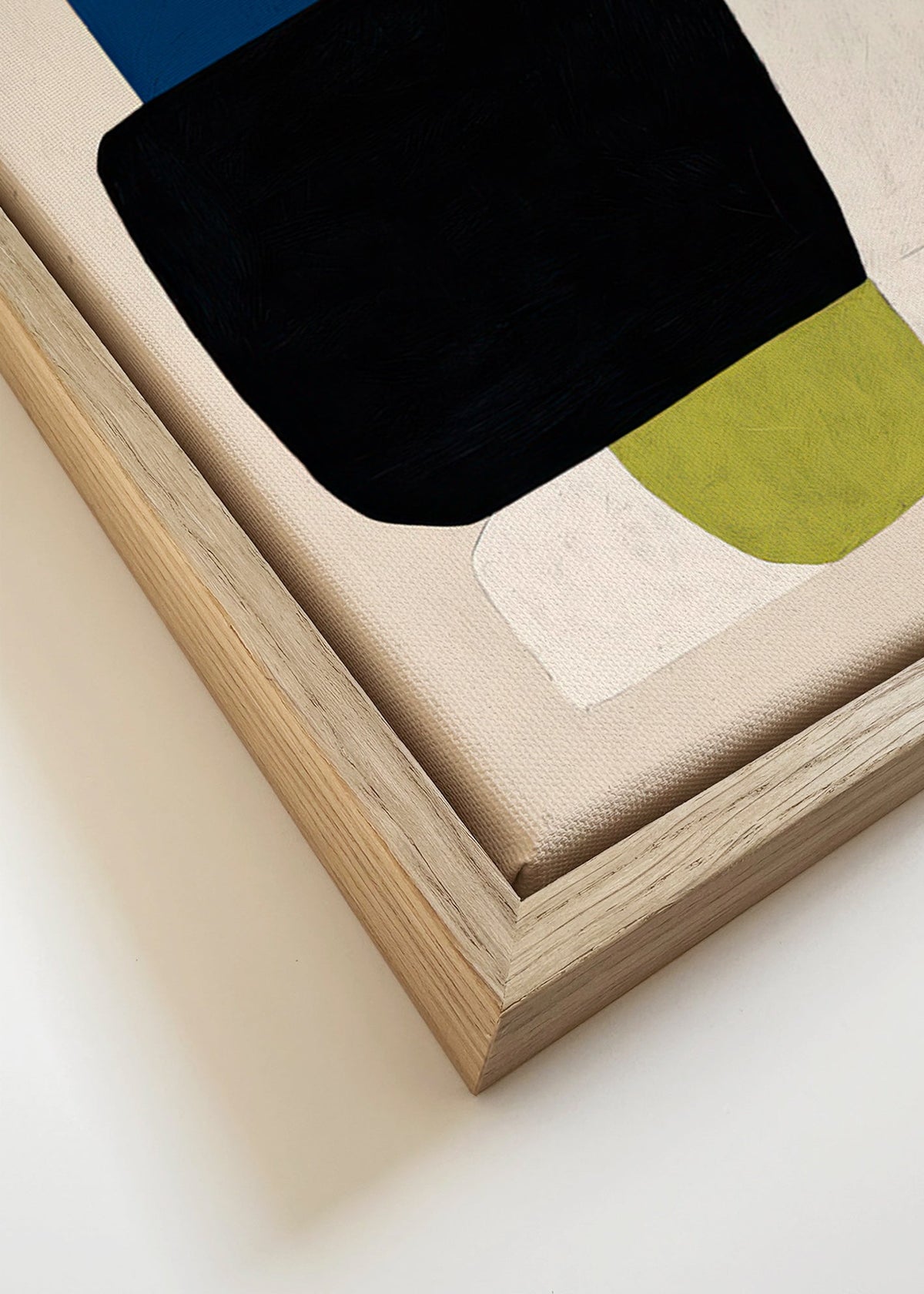 Abstraktní obraz se zásobními barevnými bloky – Canvas detail